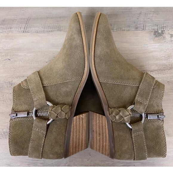 NWOB Lucky Brand Enitha Leather Booties, Size 7.5 - Picture 9 of 11